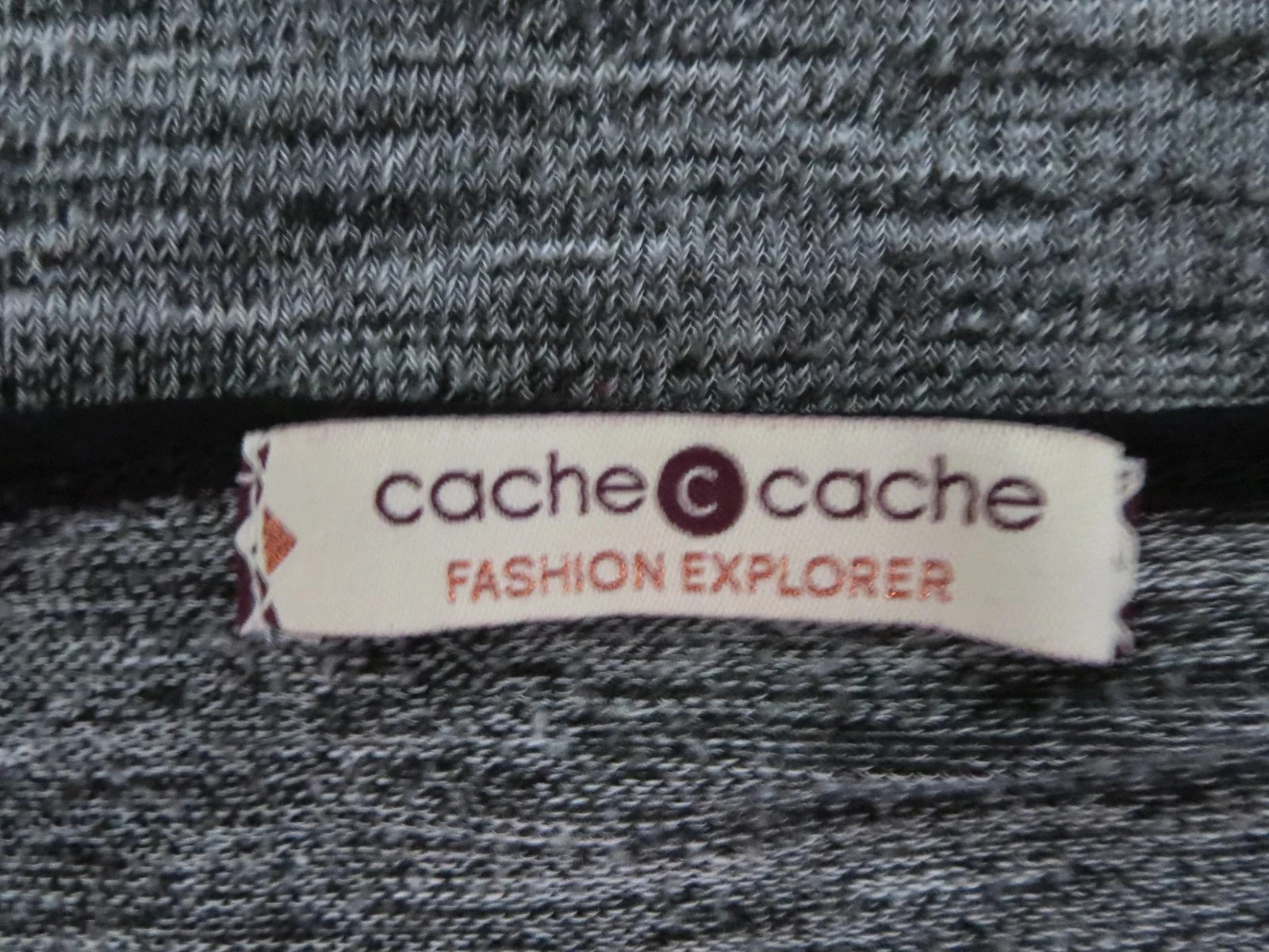 Joli haut Cache Cache gris chiné et noir – Taille 38/40 – photo 2